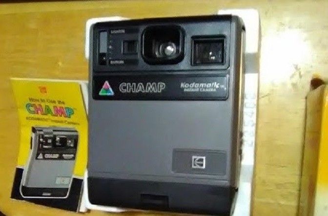 KODAK CHAMP Kodamatic Instant Camera with Original Box & Manual