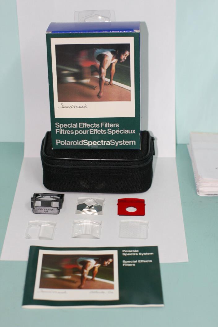 POLAROID SPECTRA CAMERA SPECIAL EFFECTS FILTERS Set w/ CASE NEW IN BOX