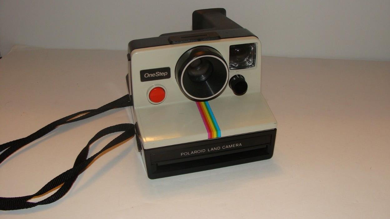 VINTAGE Polaroid One Step Rainbow Stripe SX-70 SX70 Instant Film Land Camera