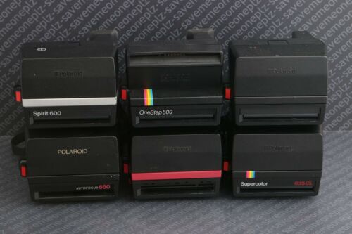 Lot of 6 - Vintage Polaroid Instant Film Camera