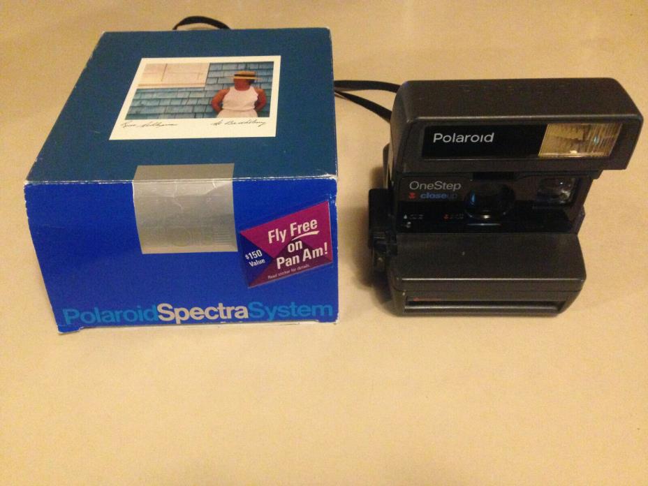 Polaroid Spectra System Camera in original box LIKE NEW + One Step (2 Cameras)