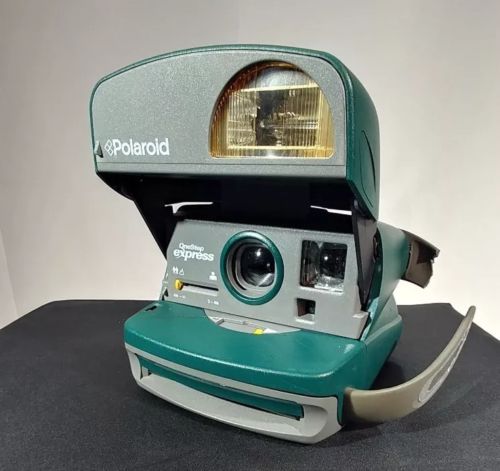 Polaroid One Step Express Camera Green Slightly Used