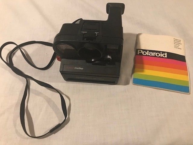 POLAROID SONAR ONE STEP PRONTO LAND CAMERA SX-70 VINTAGE Untested with manual.