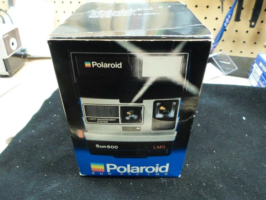 Vintage 1980s Polaroid Sun600 LMS Land Camera~Excellent Condition with Box/manua