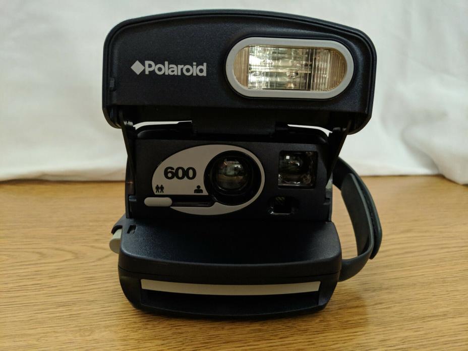 Vintage Polaroid 600 One Step Express Camera UNTESTED Blue