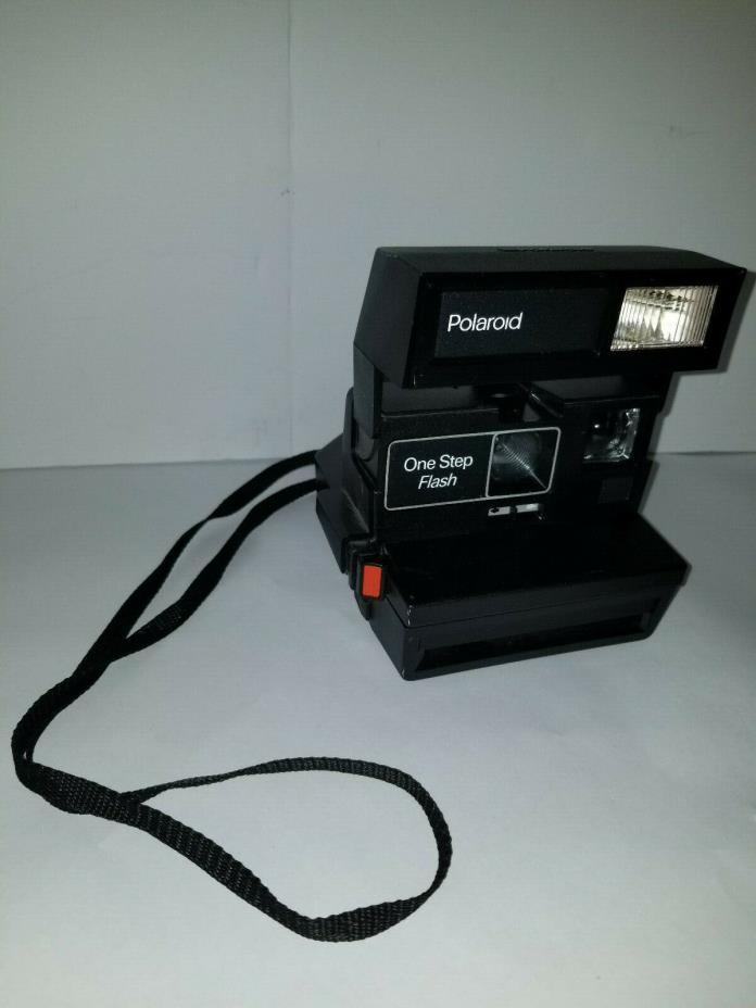Vintage Polaroid One Step Flash Instant Film Camera Black