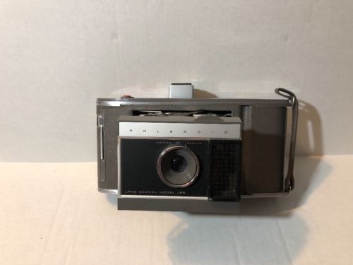 Vintage Polaroid Land Camera Model J66 With Case And Manual