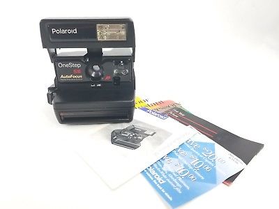 POLAROID ONESTEP AUTO FOCUS SE INSTANT CAMERA w/ Paperwork /TESTED! / MADE IN UK