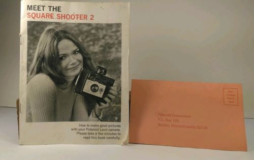 Square Shooter 2 instructors guide & registration card!! Vintage!!