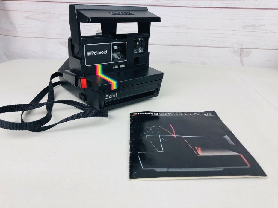 Vintage Polaroid Spirit 600 Land Camera Instant Film Camera W/ Strap UNTESTED