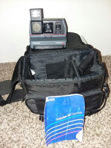 Vintage Polaroid Impulse AF  With Carry Case and Orig.Instruction Book