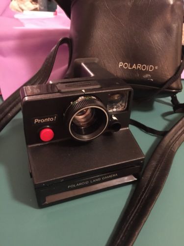 Polaroid Pronto SX-70 Instant Film Land Camera w/ Strap Vintage And Case