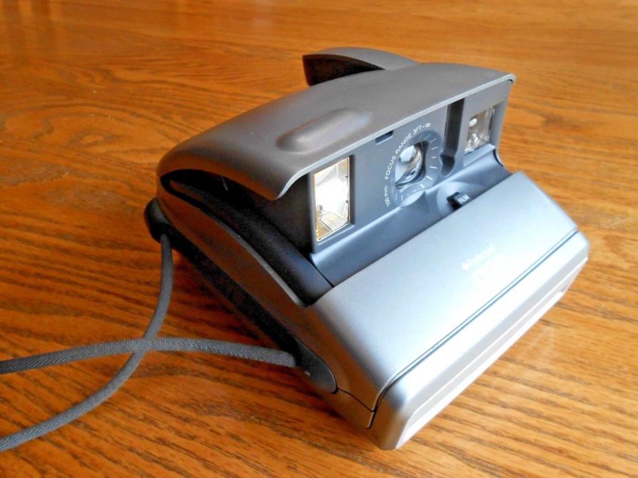 Polaroid One 600 Flash Instant Film Camera - Silver