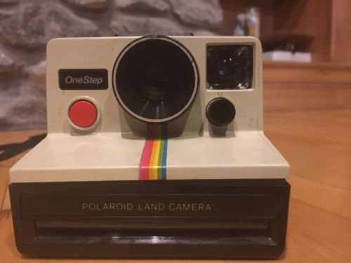 Vintage Polaroid One Step Rainbow Stripe Instant Camera