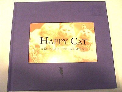HAPPY CAT A photo  Keepsake Journal For My Cat Julie Glantz c1999 HC
