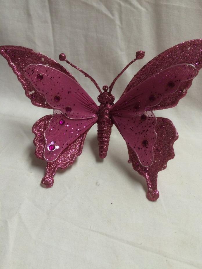 Pink Butterfly Decoration