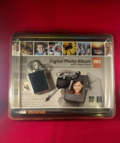 8MB/USB RECHARGEABL DIGITAL PHOTO ALBUM WITH KEYCHAIN ~NIP~