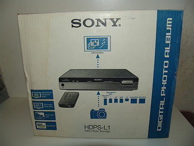 SONY HDPS-L1  80GB Digital Photo Hard Drive, card/ flash drive reader & player.