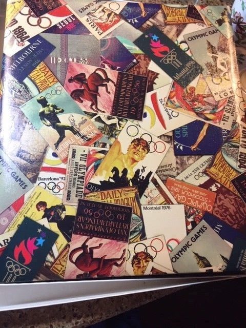 Photo Album Scrap Book Hallmark HISTORIC OLYMPIC POSTER  ~ NEW IN BOX