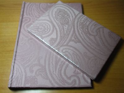 Set of Ameba Fabric Covered Address Book & Photo Album holds 60 4x6