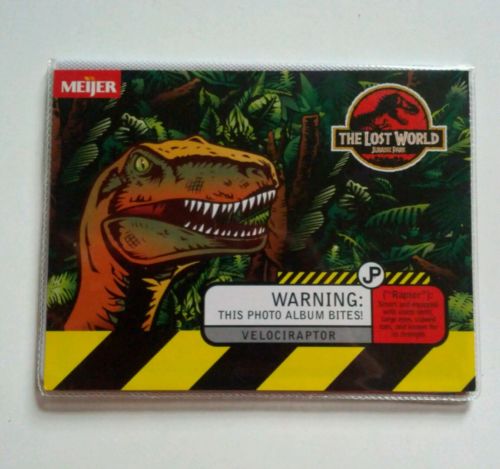 Vtg 1997 Jurassic Park The Lost World Velociraptor Photo Album Meijer Kodak RARE