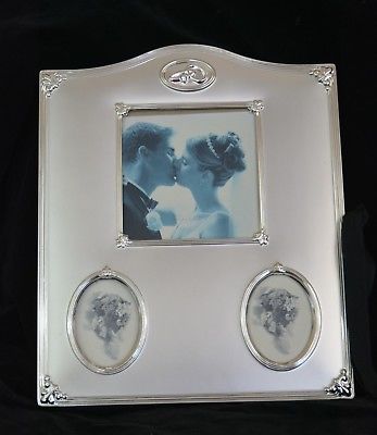Photo album silver plated velvet for 24 pictures 8-1/2 x 11 inches (refab2bte43)
