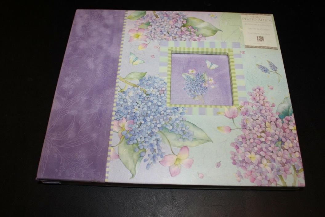 K & Company New Post Bound Photo Album Holds 1000 4 x 6 Photos Embossed/Flowers