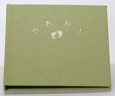 Professional baby photo album Lime with black pages 6 pages 12 sides Kambara