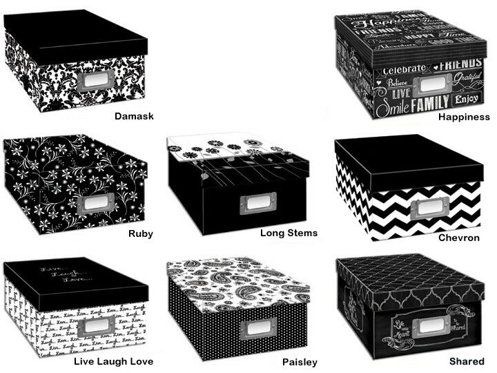 Pioneer B1-BW Photo Storage Box - Black & White Holds over 1100 Photos Assorted*