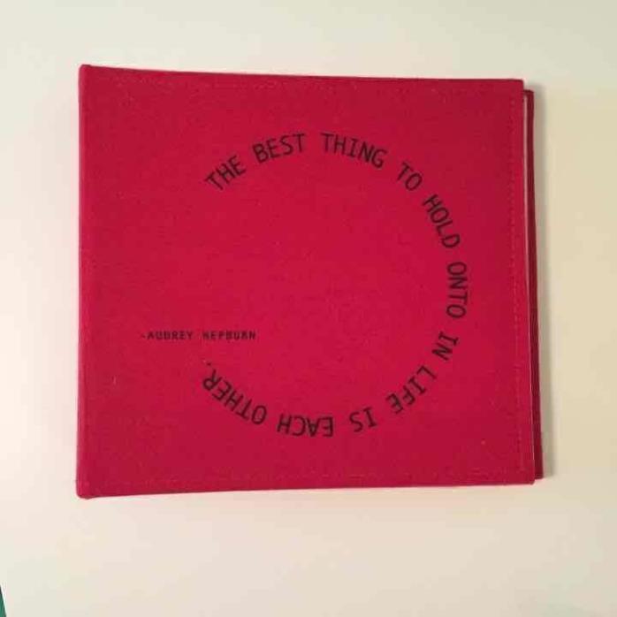 New Audrey Hepburn Quote Photo Slip-In Album Book Red Target 2008
