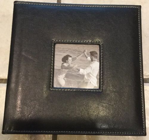 Leatherette Photo Album Holds 200 4x6 Pictures, Brown.
