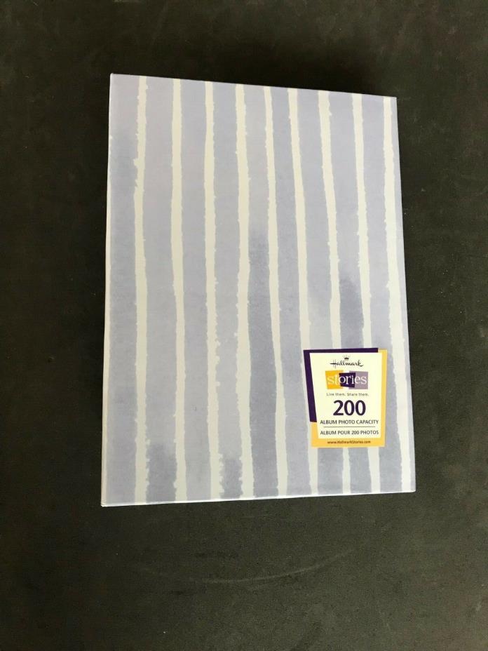 Hallmark Stories Photo Album- Holds up to 200 photos-Lavender Stripes