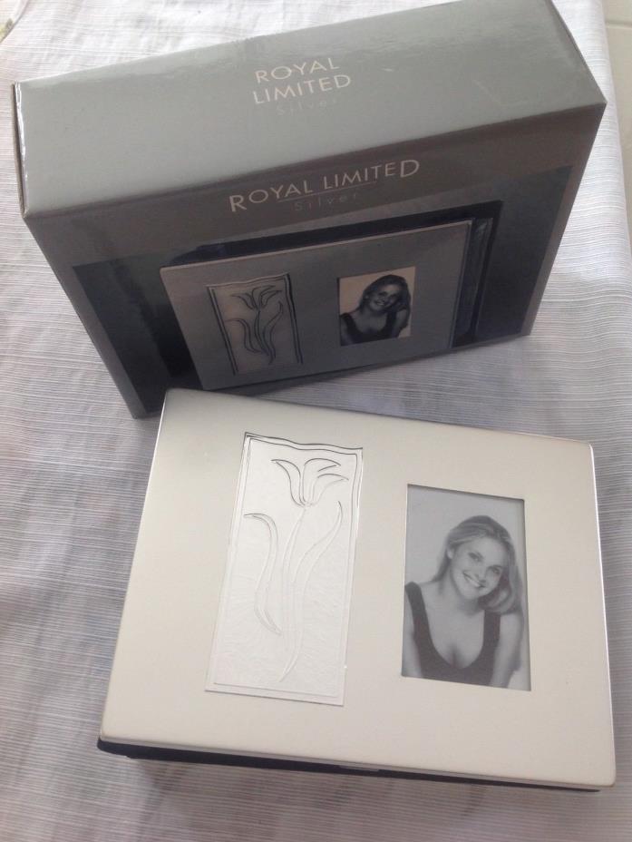Royal Limited Silver Tulip Photo Album Holds 80 4x6 Photos