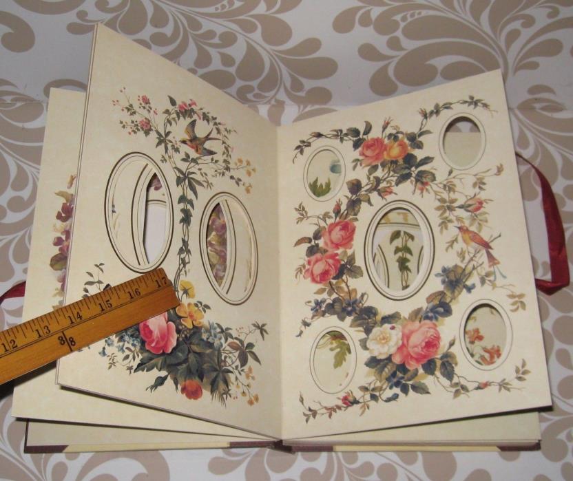 The Victorian Photograph Album, floral/bird borders for your photos, unused HB