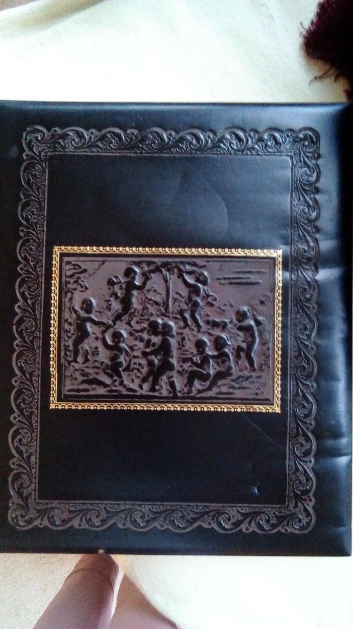 Large Leather Embossed Album Pictures Scrape Book