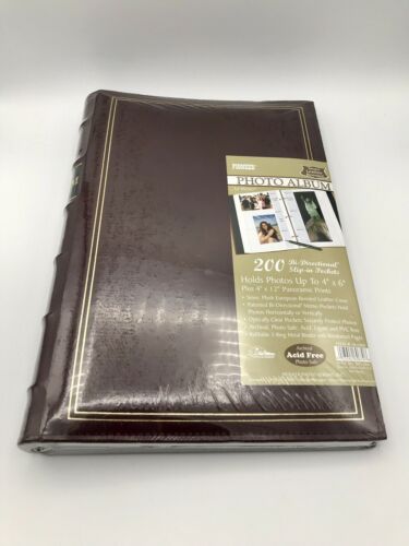 2 Pack Pioneer Bonded Leather Photo Albums Each Holds 200 – 4” x 6” Photos - NEW