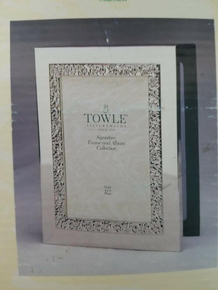 Towle Silversmiths Signature Frame & Frame Album Collection. 4x6 frame & album