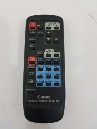 Genuine Canon WL-D73 Wireless Remote Controller for GL1 Camcorder #41407 Tested