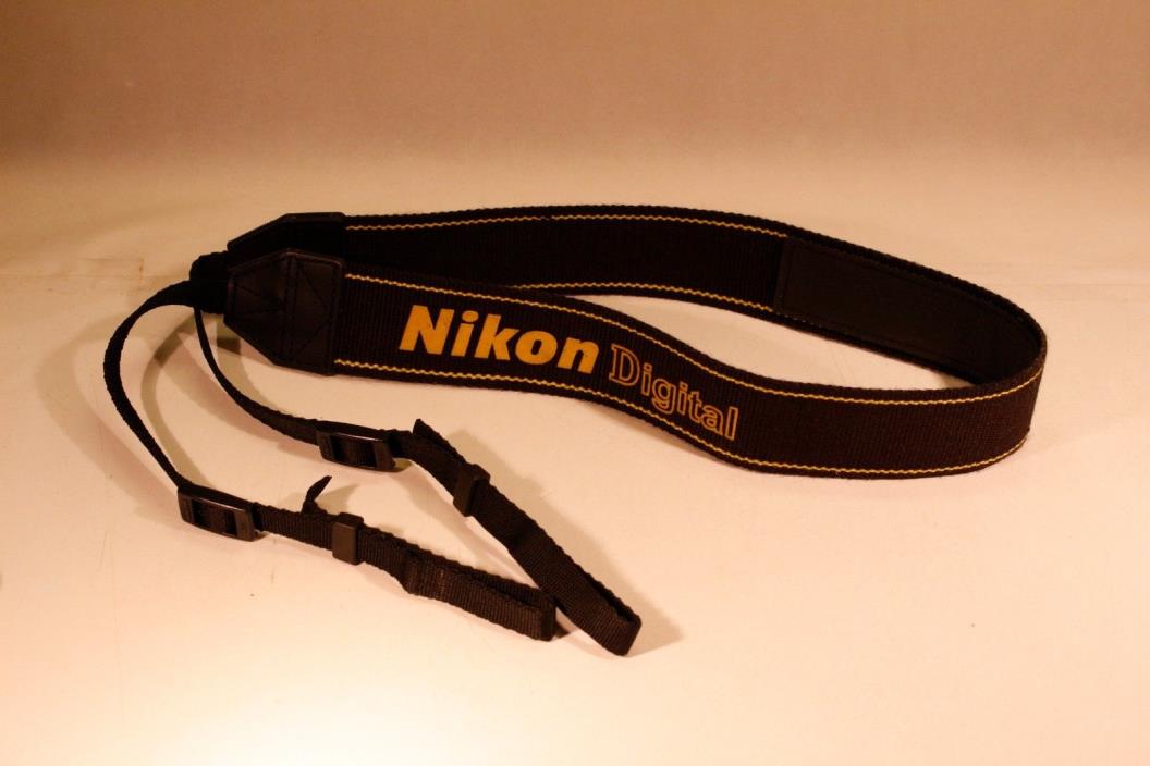 Nikon Digital CAMERA NECK/SHOULDER STRAP (50-in) Black and Yellow