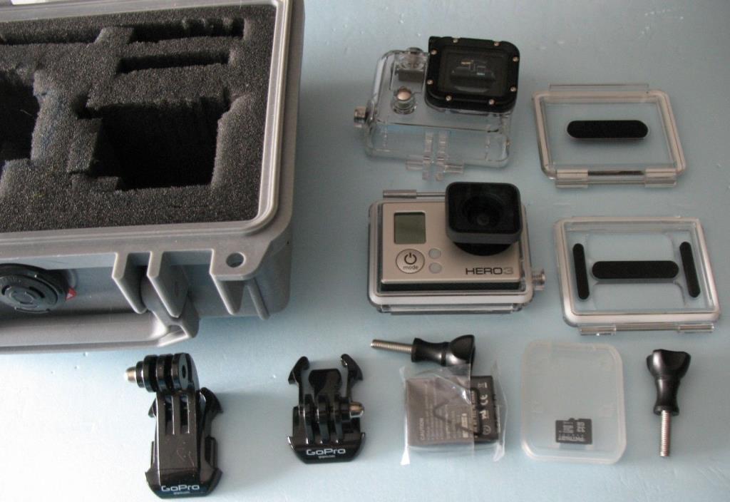 GoPro3 Silver with all accessories, 32g SD card