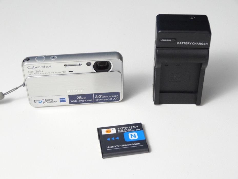 Sony Cyber-shot DSC-T99 14.1MP Digital Camera - Silver