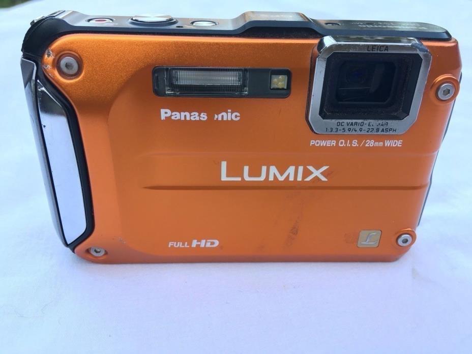 PANASONIC LUMIX DMC-TS3/DMC-FT3 12.1MP WATERPROOF DIGITAL CAMERA - ORANGE