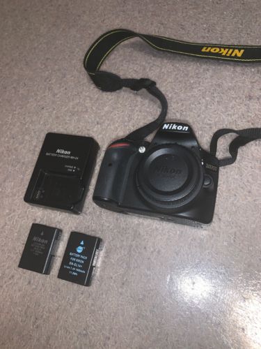Nikon D D3200 24.2MP Digital SLR Camera - Black (No Lens)
