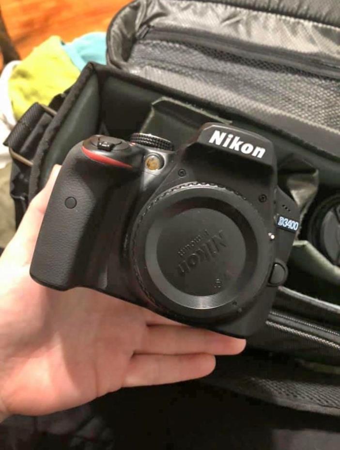 Nikon d3400 DSLR (Black) bundle with 70-300mm lens and accessories