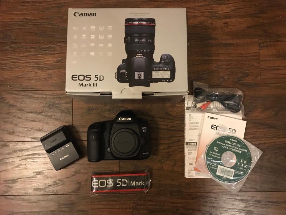 Canon EOS 5D Mark III Digital SLR Camera (Body Only) - Original Owner-EXCELLENT