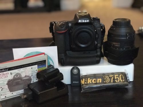 MINT LIKE NEW Nikon D750 24-120mm, Grip, Remote, Extra Battery