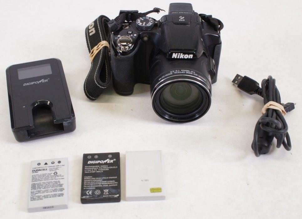 Nikon Coolpix P510 Digital Camera - Black 16.1 MP