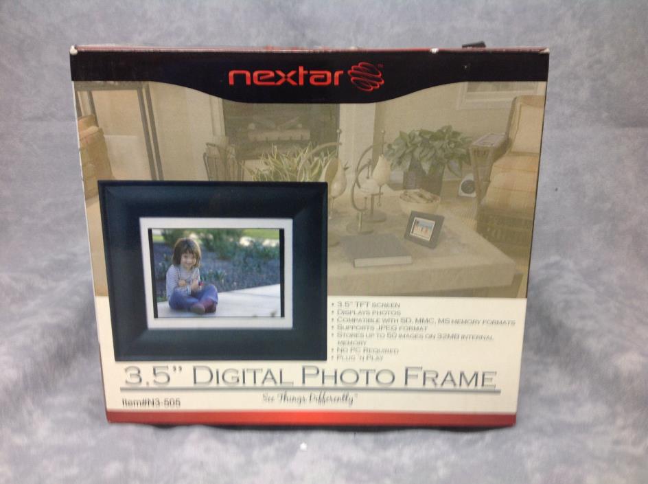 NEXTAR DIGITAL Photo FRAME 3.5 inch with a/c Adapter USB Cable NIB Free Shipping