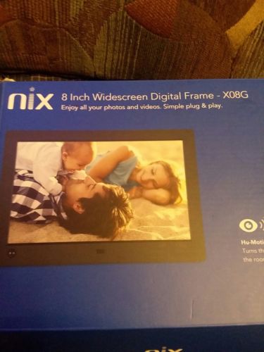 NIX Advance 8 Inch Widescreen Hi-Res Digital Photo & HD Video Frame with Hu-M...