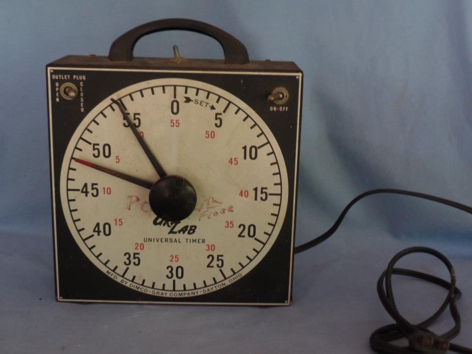 Vintage Gra Lab UNIVERSAL TIMER model 171 Dual Outlet darkroom photography USA